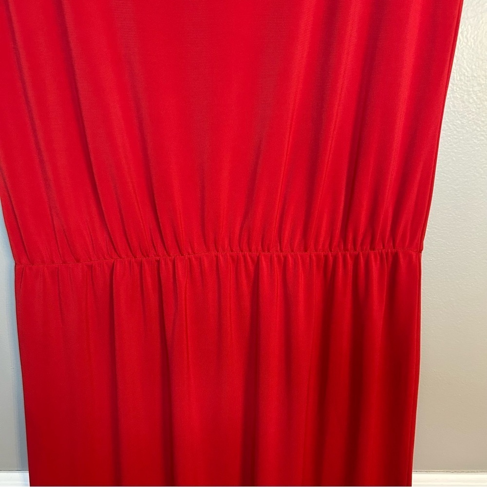 *NWT* Talbots Red Knit Dress with Boat Neck and Cap Sleeves, Size PL - Picture 5 of 9